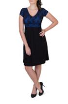 Women's Nurture-elle 'camila' Maternity/nursing Dress - Blue