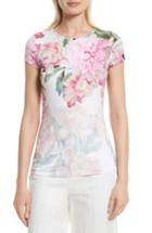 Women's Ted Baker London Maiini Painted Posie Fitted Tee