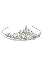 Nina Crystal And Pearly Bead Tiara, Size - White