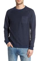 Men's Z.a.k. Brand Frey Slubbed Pocket Sweatshirt - Blue