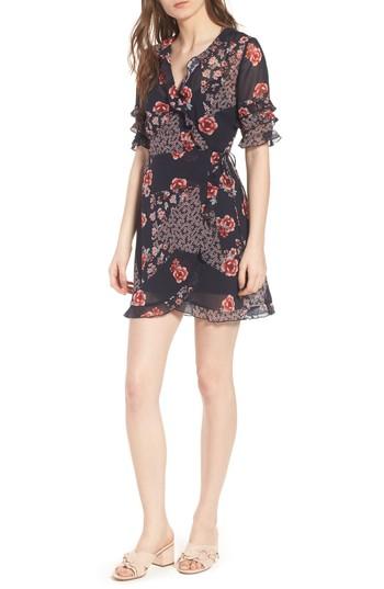 Women's The Fifth Label East Floral Wrap Dress - Blue