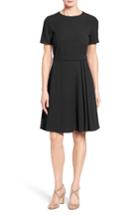 Women's Boss Dalinkana Belted Pleated Fit & Flare Dress