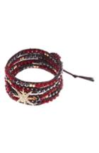 Women's Nakamol Design Beaded Leather Wrap Bracelet