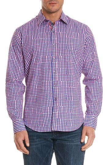 Men's Robert Graham Perez Classic Fit Gingham Sport Shirt - Red