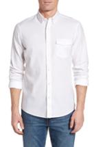 Men's Nordstrom Men's Shop Slim Fit Washed Oxford Sport Shirt, Size - White