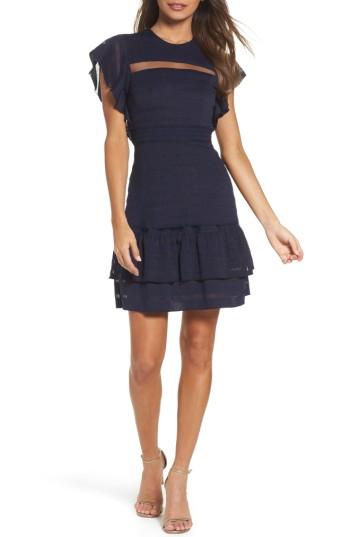 Women's Foxiedox Elsie Ruffle Sleeve Fit & Flare Dress
