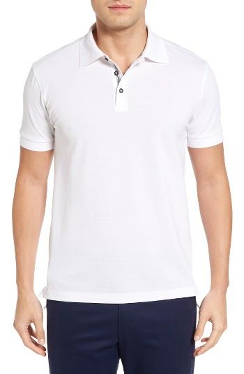 Men's Bobby Jones Solid Pique Golf Polo - White