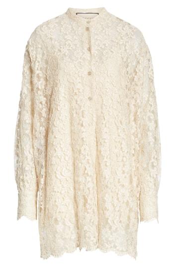 Women's Gucci Scalloped Lace Dress Us / 42 It - Ivory