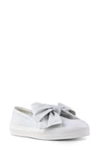 Women's Nine West Onosha Bow Slip-on Sneaker .5 M - White