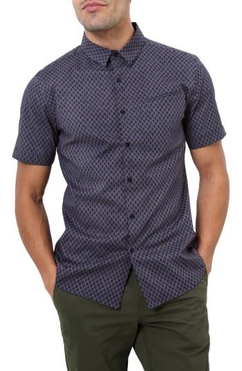 Men's 7 Diamonds Dancing Mood Woven Shirt - Blue