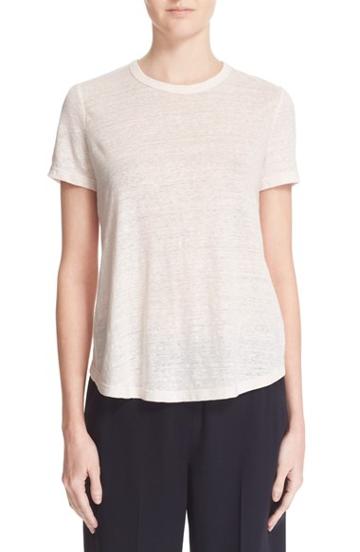 Women's A.l.c. 'tesi' Surplice Back Linen Tee - Pink