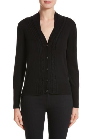 Women's Burberry Natisone Cashmere Cardigan - Black