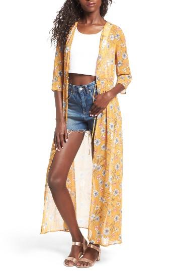 Women's Love, Fire Floral Print Yoryu Jacket