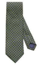 Men's Eton Medallion Silk Tie, Size - Green