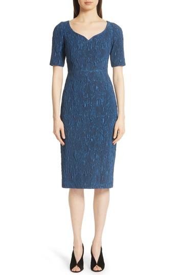 Women's Jason Wu Stretch Cloque Jacquard Dress - Blue