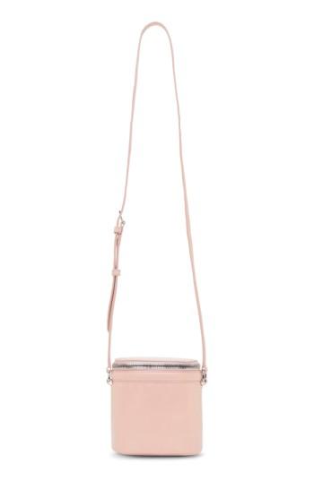 Kara Stowaway Leather Crossbody Bag - Pink