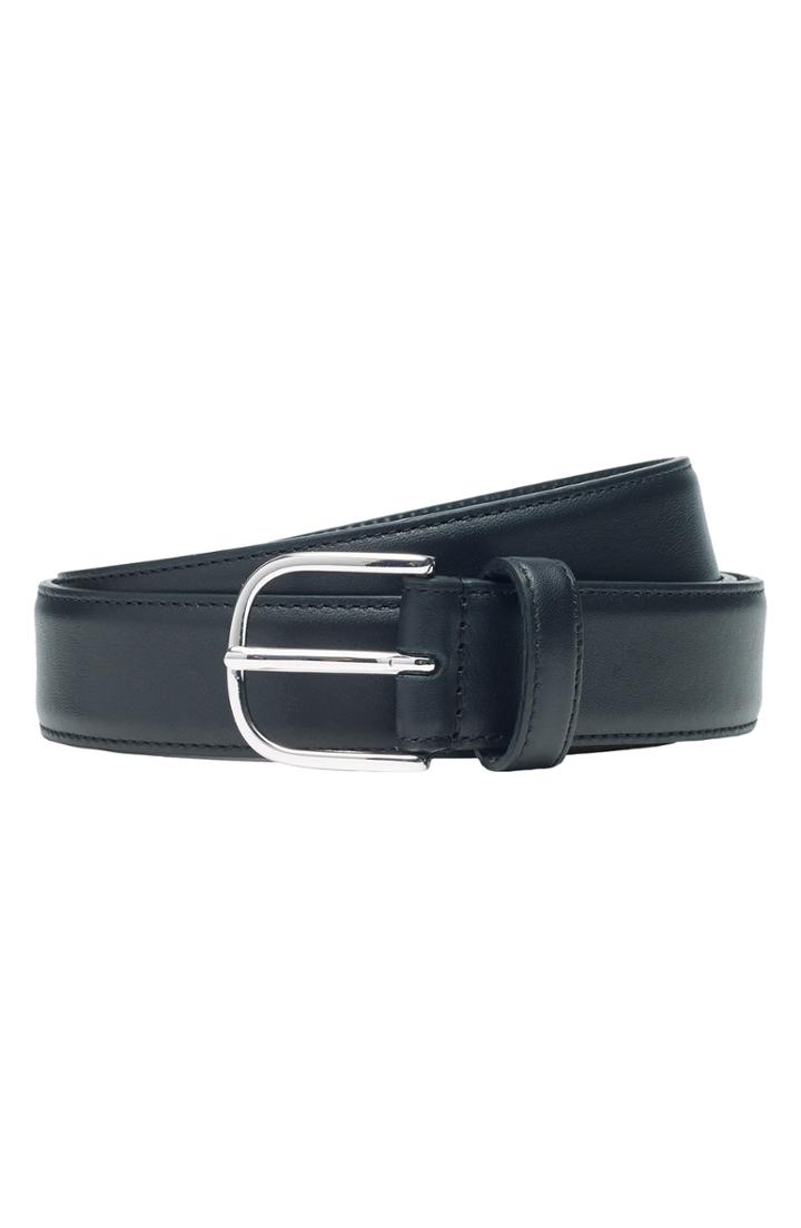 Men's Club Monaco Leather Belt - Black