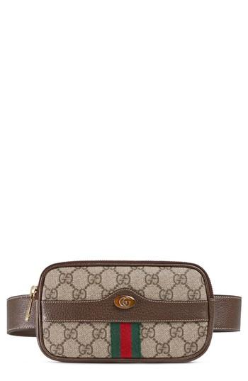 Gucci Ophidia Gg Supreme Small Canvas Belt Bag - Beige