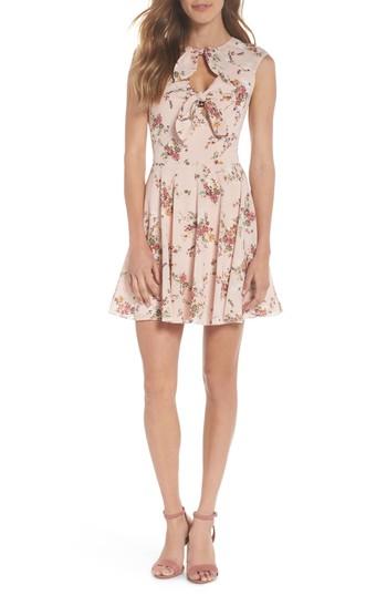 Women's Ali & Jay El Cid Floral Tie Front Minidress - Pink