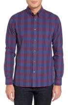 Men's Ted Baker Check Sport Shirt (s) - Purple