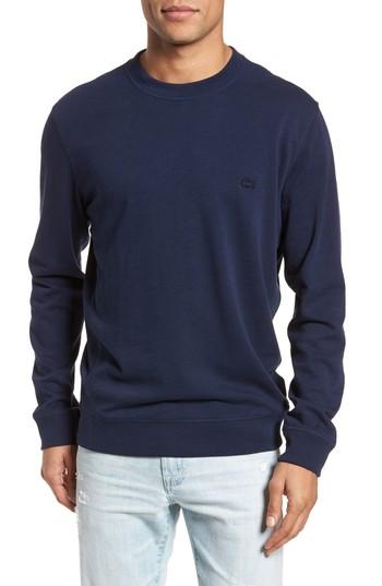 Men's Lacoste Slim Fit French Terry Sweatshirt (s) - Blue