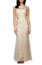 Women's Alex Evenings Tulle Mermaid Gown (similar To 14w) - Beige