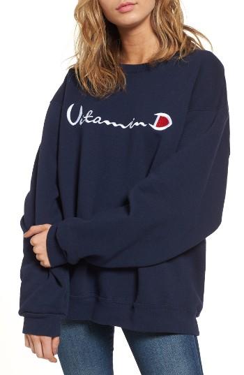 Women's Drifter Helios Vitamin D Sweatshirt /small - Blue