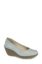 Women's Fly London Yoni Wedge Pump .5-6us / 36eu - Green