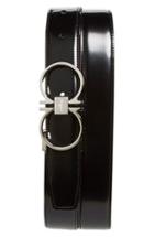 Men's Salvatore Ferragamo Double Gancio Reversible Leather Belt