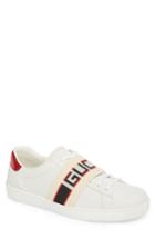 Men's Gucci New Ace Logo Banded Sneaker Us / 6uk - White