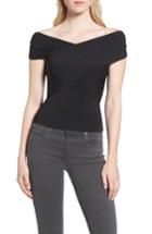 Women's Trouve Off The Shoulder Cross Back Sweater