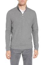 Men's Boss Hugo Boss Regular Fit Sidney Quarter Zip Pullover - Grey