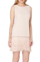 Women's Tahari Fringe Shift Dress - Pink