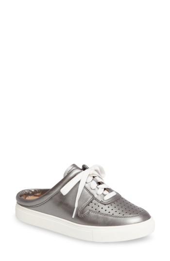 Women's Linea Paolo Kacy Perforated Slide Sneaker .5 M - Metallic