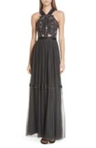 Women's Needle & Thread Ester Halter Gown - Grey