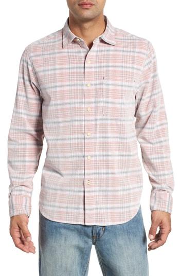 Men's Tommy Bahama Cruzy Corduroy Shirt - Red