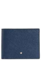 Men's Montblanc Sartorial Leather Bifold Wallet - Blue
