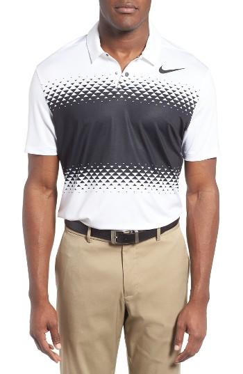 Men's Nike Mobility Majors Golf Polo - White