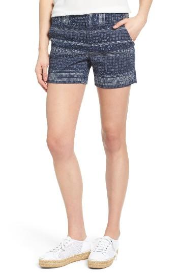 Women's Caslon Cotton Twill Shorts - Blue