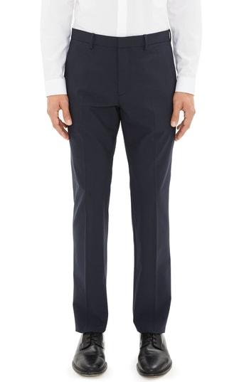 Men's Theory Mayer New Tailor 2 Wool Trousers - Blue