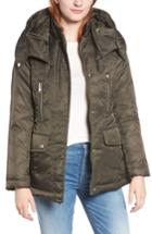 Women's Marc New York Flight Satin Puffer Jacket - Green