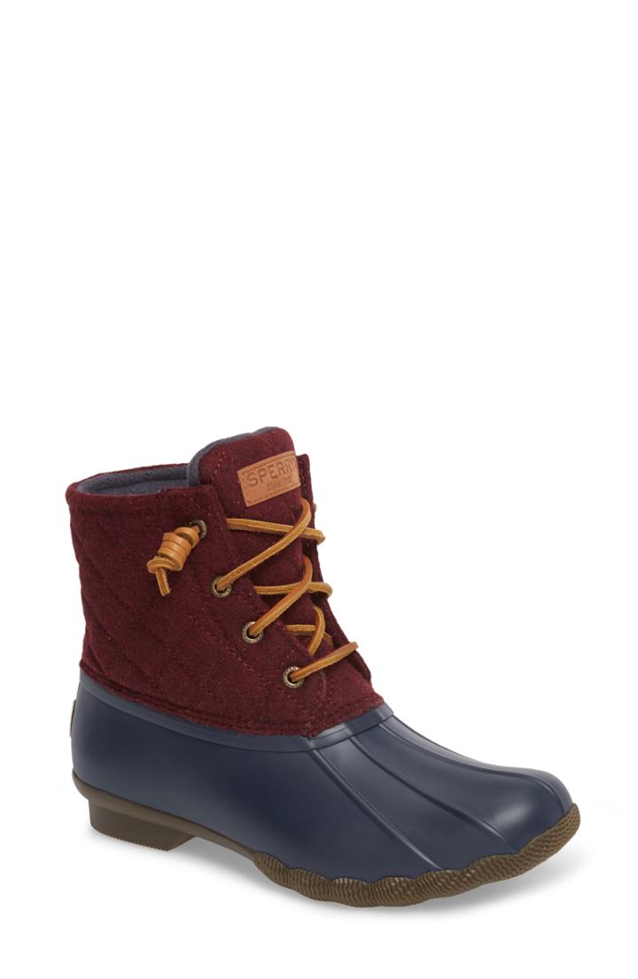 Women's Sperry Saltwater Rain Boot M - Burgundy