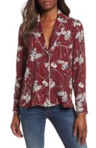 Women's Paige Cindel Ruffle Hammered Satin Blouse
