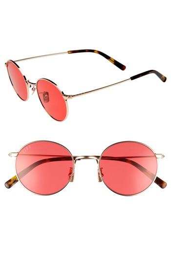 Women's Diff Daisy 51mm Round Sunglasses -