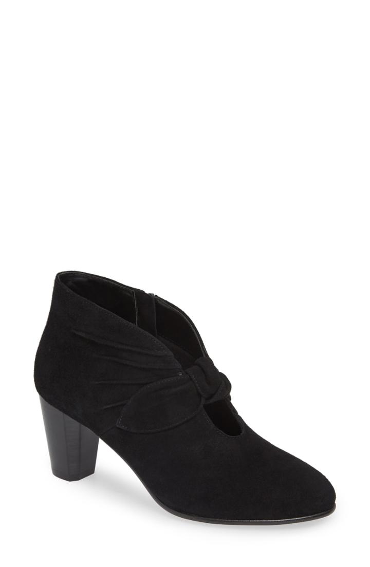 Women's David Tate Gwen Knotted Pump .5 N - Black