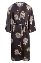 Women's Amuse Society Let's Unwind Floral Print Kimono - Black