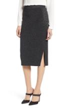 Women's Halogen Shimmer Sweater Skirt - Grey