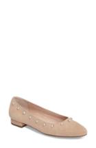 Women's Sudini Amira Imitation Pearl Flat W - Beige