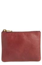 Madewell The Leather Pouch Wallet - Burgundy