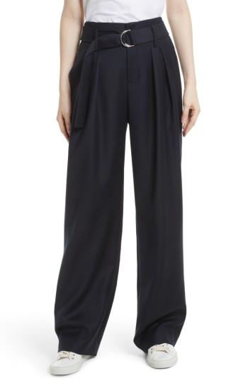 Women's Frame High Waist Wide Leg Pants - Blue